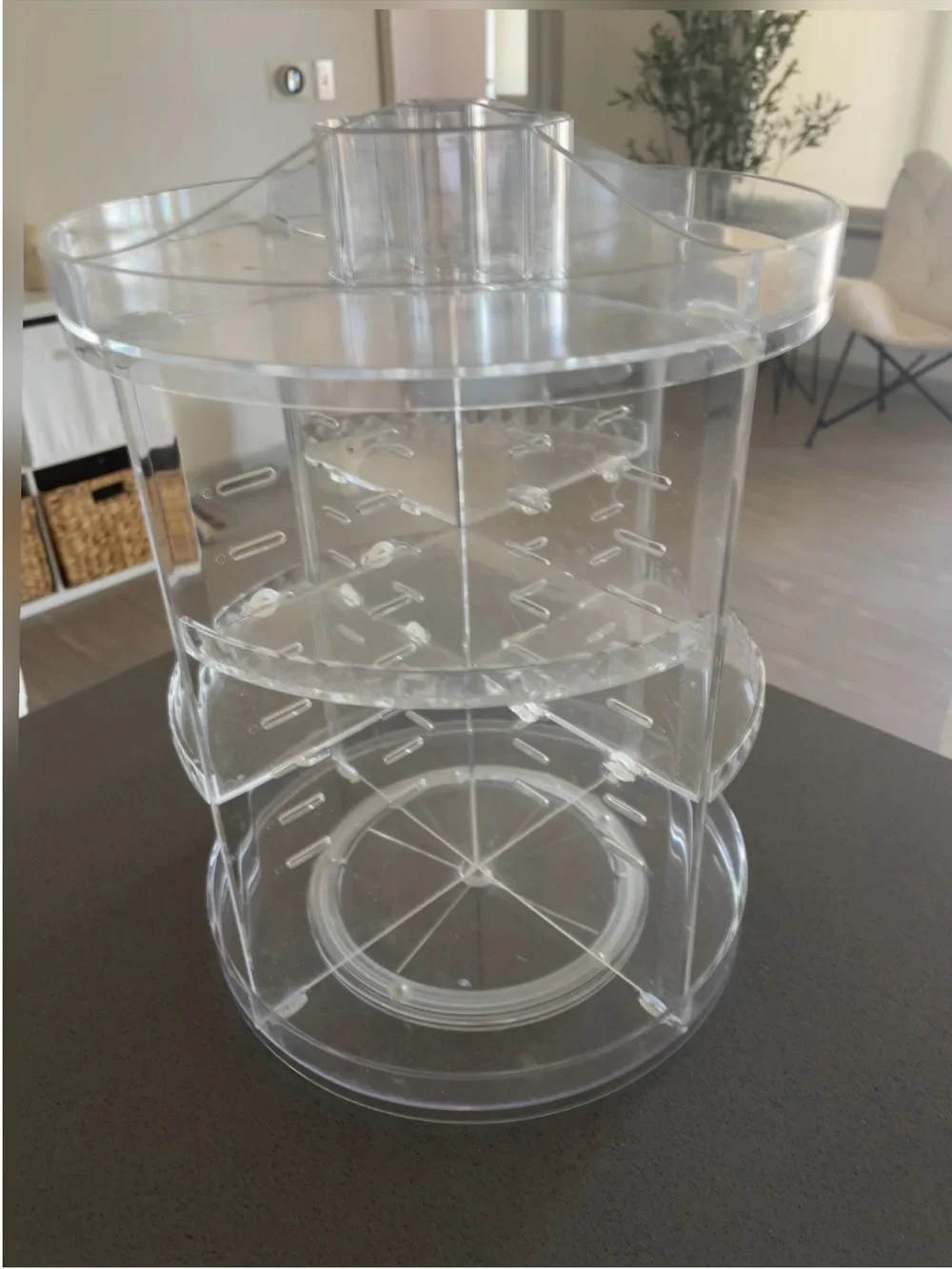 Clear 360° Rotating Makeup and Cosmetic Organizer - Clear